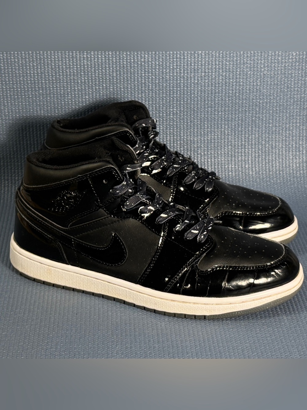 Nike Air Jordan 1 Mid SE Space Jam Black Shoes DV1308-004 Men's Size 10.5